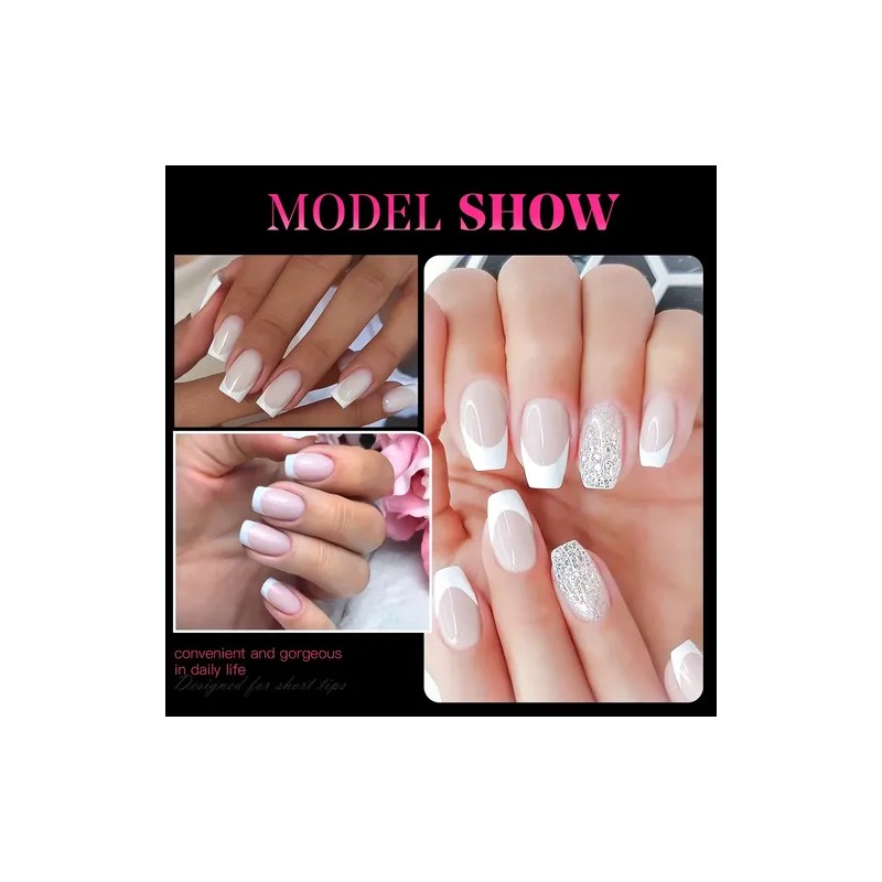 Tips Para Uñas Press On Uñas Postizas Decoradas De 120pc