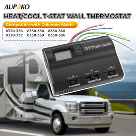 Aupoko 83303862 Digital Thermostat Replacement for Heat/Cool T-Stat Wall Thermostat,Compatible with Coleman Mach 8330-336 337 338 339 368 386 Thermostat, Air Conditioner Digital Thermostat Temperature
