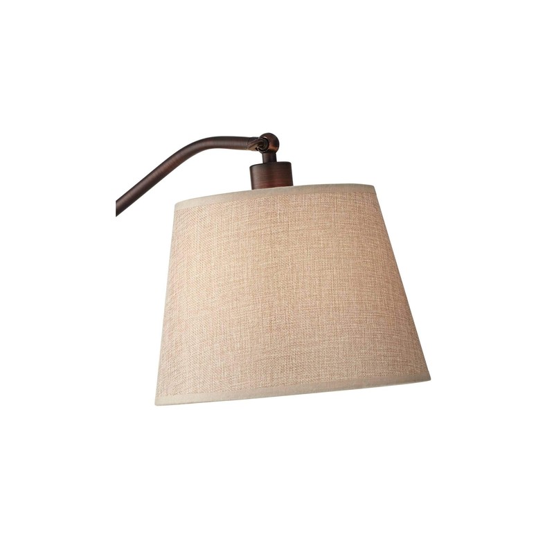 Adley Downbridge Style Desk Table Lamp Adjustable Height Bronze Metal