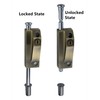FIREFLYWEB Spring Loaded Latch pin Heavy Duty Sliding Bolt Marine