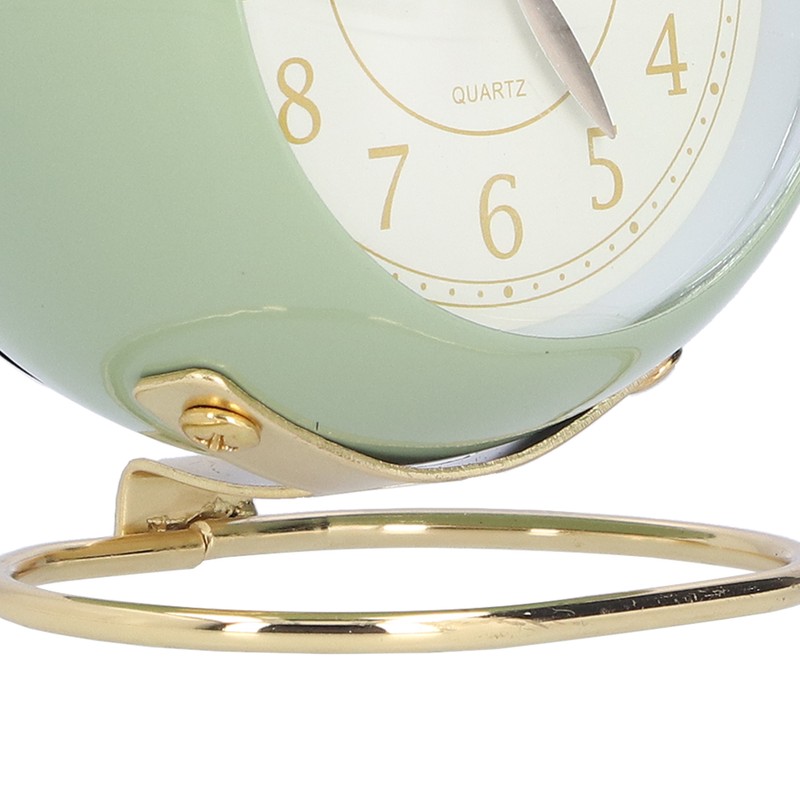 Alarm Clock Silent Non Ticking Metal Paint Power Saving Eye