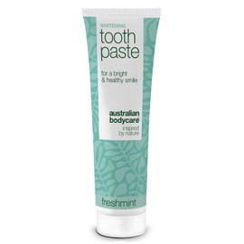 Australian Bodycare Whitening Toothpaste ?C Fights Yellow Stains from Coffee, Tea, and Wine. Gentle Formula with hydrated Silica, Alumina, and Menthol for Fresh Breath