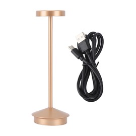 Rechargeable LED Table Lamp 2000mAh Cordless Battery Operated Metal Bedside USB C Desk Light Portable 3 Modes Dimmable Rose Gold
