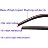 Lightronic Extra Durable Clip-on in-Channel Auto Vent Window Visor, Fits