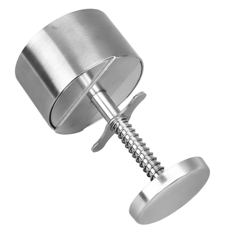 Stainless Steel Burger Press Professional Efficient Manual Prevents Stick Grill
