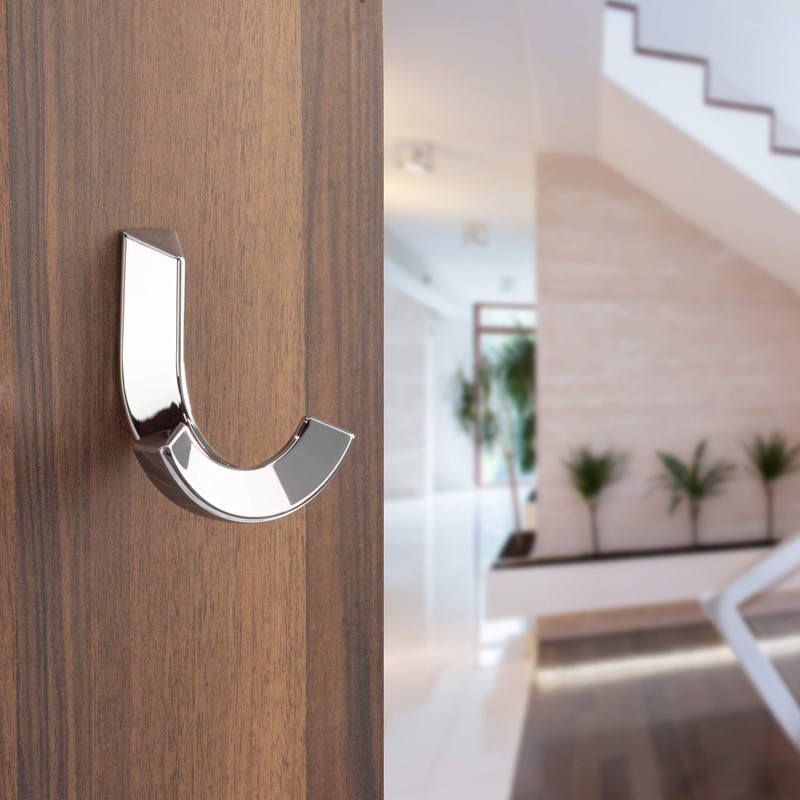 Gedotec Wall Coat Hook Vintage Coat Hook Polished Chrome -