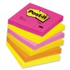 Post-it 654-TF Sticky Notes Warm Neon Rainbow (76 x 76 mm, 100 Sheets per Pad) 6 Pads Multi-Coloured