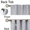 BGment 40 Inch Length Blackout Curtains for Bathroom Window -