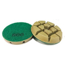 3" x 9mm Resin Bonded Floor Polishing pucks for concrete, natural stone (#800)