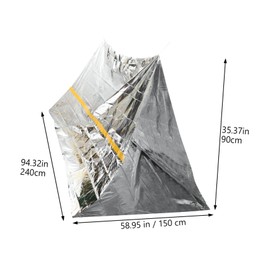 Kisangel 2pcs Portable Emergency Tube Tent Windproof Survival Shelter for Camping and Travel Compact Design Durable Tear Resistant Material for Harsh Weather Protection