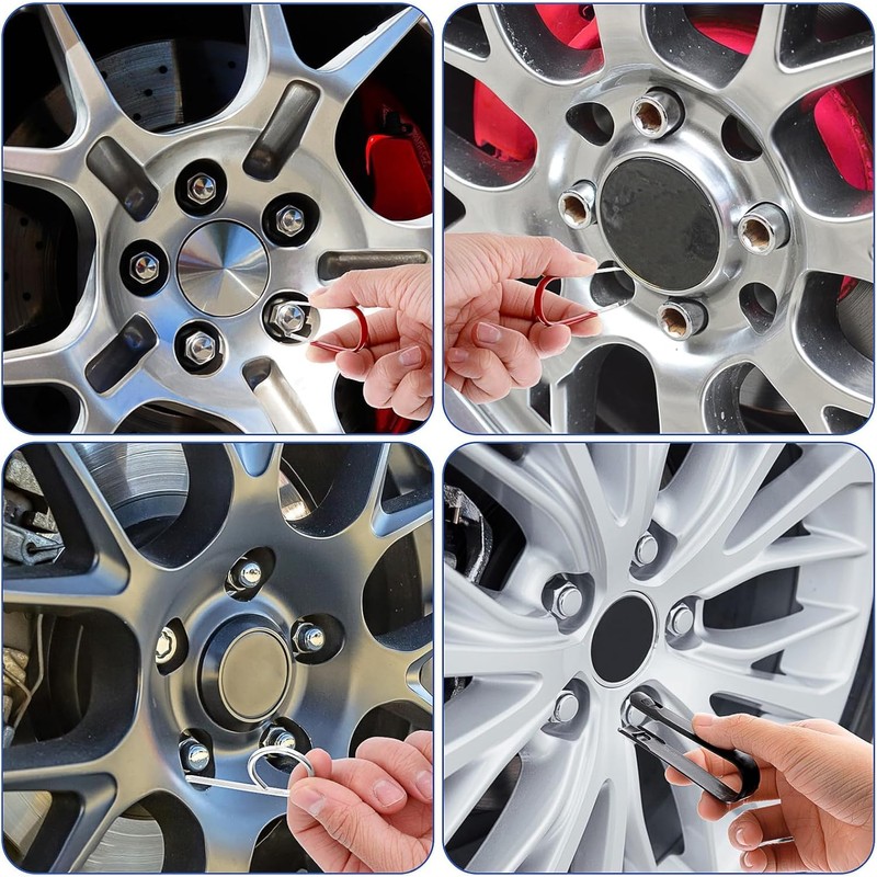 6PCS Wheel Cap Removal Tool Set - Locking Nut Cover