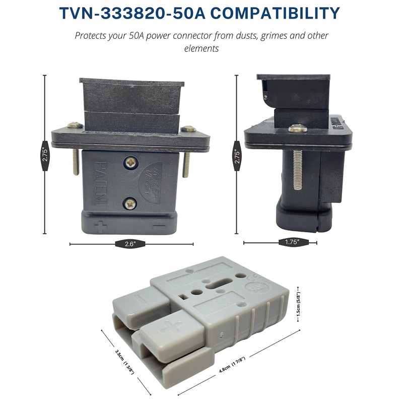 Trailer Vision 50 Amp Anderson Connector Flush Mount - SB50