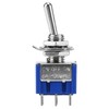 FORIOT 15pcs MTS-203 Mini Toggle Switch 6A-125V / 3A-250V AC