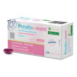 Suplemento Alimenticio Previta Mom Vitaminas Minerales 30u Sabor