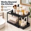 2-Tier Pull-Out Under Sink Organizer - Black Sliding Storage Rack