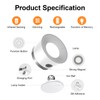 Speclux LED Wall Sconces Set of Two, Rechargeable Battery Operated