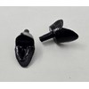 Zim's 12mm Small Black Plastic Open Bird Bill Beak for