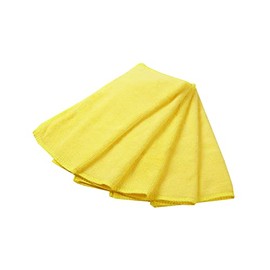 Car Of The Kingdom Microfiber Basic Cross Large (40 cm X 40 cm) 5 Pieces Set Superfine Fiber Car Wash Supplies 285 , yelow