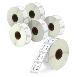 BETCKEY - Compatible DYMO 30333 (1/2" x 1") Extra Small 2-Up Multipurpose Labels - Compatible with Rollo, DYMO Labelwriter 450, 4XL & Zebra Desktop Printers[6 Rolls/6000 Labels]