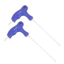 CoCud T-Handle Hex Key 2mm Hex CR-V Steel Metallic T-Key Wrench Blue (Application: For Basic Home Repair and Machine Maintenance) 2 Pieces