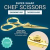 O'Creme Set of Culinary Tweezer Tongs Offset, Straight and Curved,