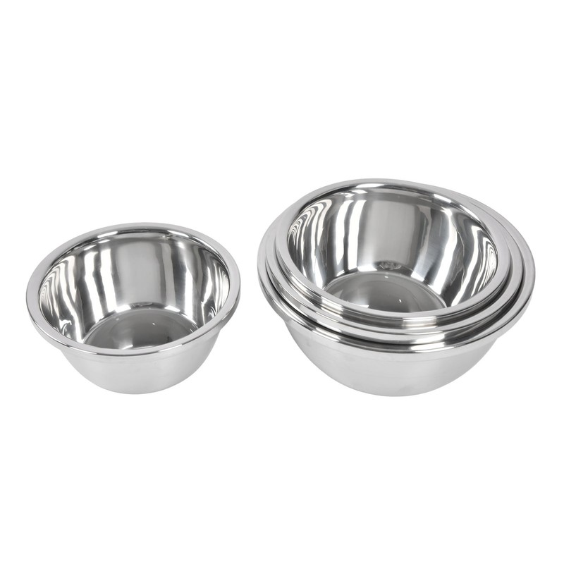 4PCS Stainless Steel Mixing Bowl Set Thickened Soup Bowl Non