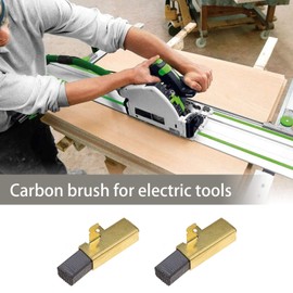 491704 492014 - Cepillo de carbono compatible con FESTOOL TS55 TS 75 AP55EB AP65EB AT55E AT65EB 6,3 x 10 x 17,5 mm, 5,8 x 7,8 x 16 mm, 1 par