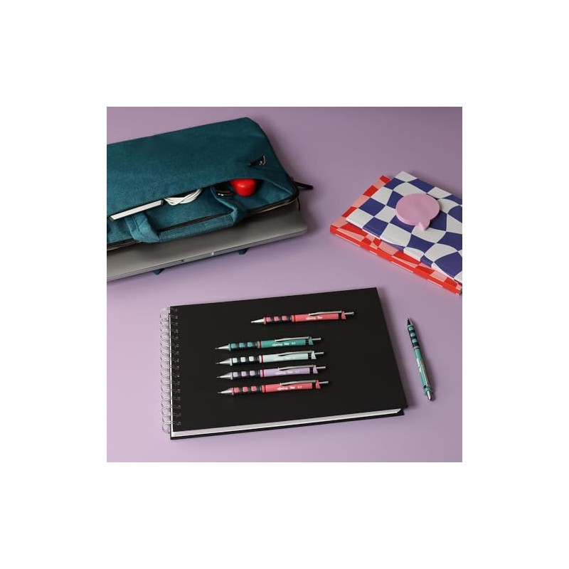 rOtring TIKKY 0.7mm HB Purple Mechanical Pencil for School, Office