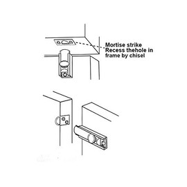 QCAA Solid Brass Surface Bolt, 2", ORB Oil Rubbed Bronze, 4 Pack, Made in Taiwan