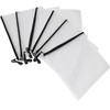 MANCHAP 30 Pack A4 Plastic Zip Wallets Folders, Mesh Zip