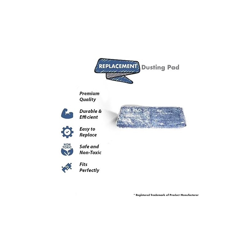 Replacement Part For Bona Microfiber Dusting Pad for Multi-Surface Floors