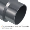 PATIKIL PVC Reducer Pipe Fitting 110x90mm, Straight Coupling Adapter Connector,