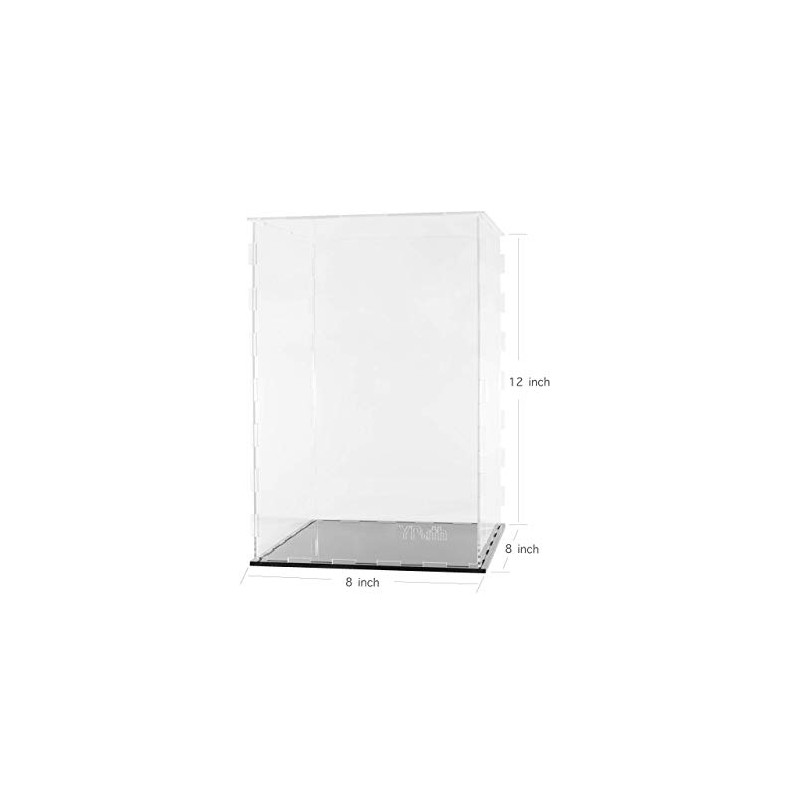 Caja de exhibición de acrílico transparente a prueba de polvo