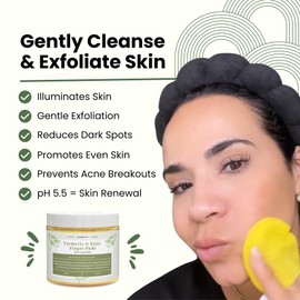 Kojic Acid & Turmeric Cleansing BIG Finger Pocket Pads | 100% Natural Ingredients With Licorice Root Extract & Aloe Vera For Discoloration, Dark Spots, Acne Scars, Uneven Skin, Hyperpigmentation, Clogged Pores, Brighten, Resurface, Glow & Smooth Skin | Made in Issaquah, Washington USA (Pack of 30 large Infused Finger Pocket Pads)
