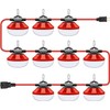 Construction Lights String Temporary Lighting,100ft Work Light Stringer with 10