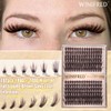 Winifred Brown Lash Clusters Wispy 12-22mm Long Cluster Eyelash Extensions