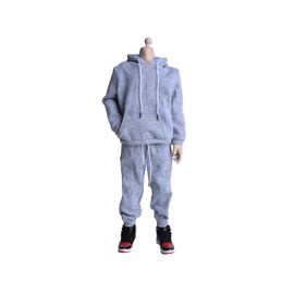 Meetoget 1/6 Scale Male Figure Sport Suit Sportswear Suit Clothes for 12 inch Action Figure PM103US,Grey
