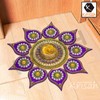 Krisah SMALL SIZE 11 Pieces Set Acrylic Rangoli with T