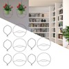 5pcs Hanging Planter Holder Rust Proof Decorative Metal Hanging Flower