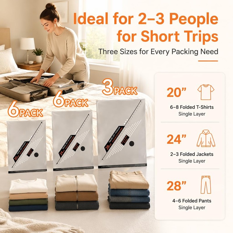 Travel Vacuum Bags with Rechargeable Electric Pump, Storage Bags（15 Pack）