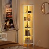Furnulem 6 Tier Corner Shelf with LED Light, 67.5” Tall