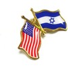 Israeli Flag Pin, American and Israeli Flag Lapel Pin, Israel