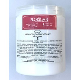 Crema Sólida Regenerante Vitamina E con Germen de Trigo 600grs. FLORIGAN Línea Organics (3 piezas)
