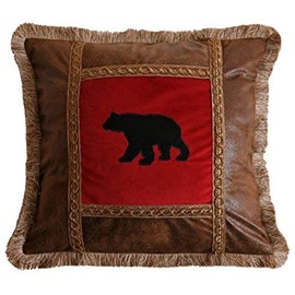 Carstens Applique Bear Pillow