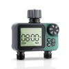 Sprinkler Timer, 2 Zone Water Timer with Rain Delay/Manual Watering/Automatic