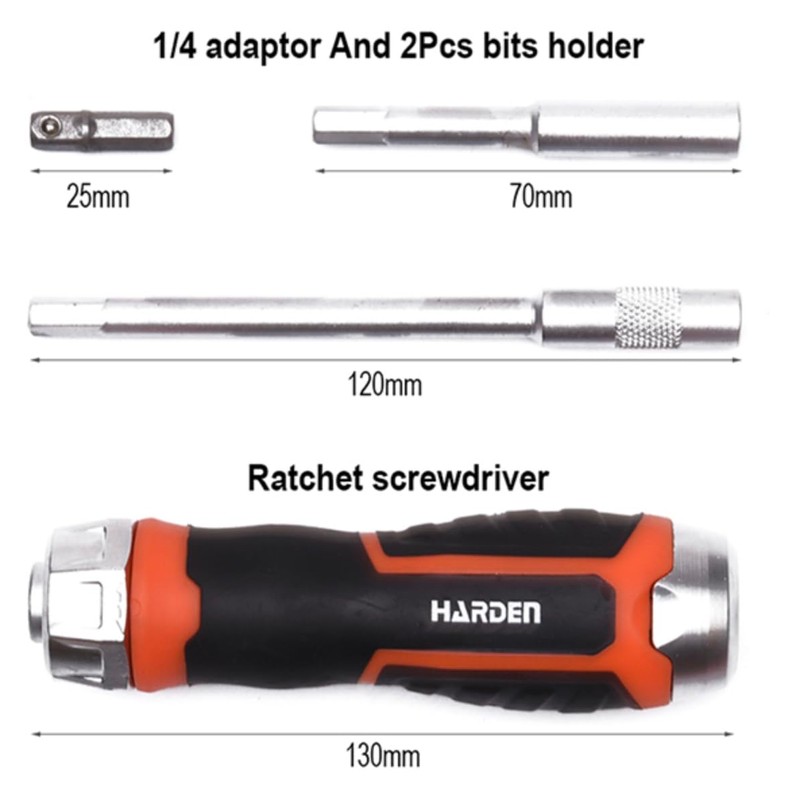 Edward Tools 38 Piece Ratchet Screwdriver Set - Easy Ratchet