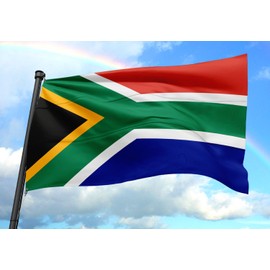 Flag of South Afric 3x5FT Double Stitched Polyester Flag with 2 Gronments