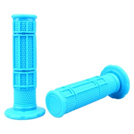 7/8'' ATV Grips Upgrade Universal Handlebar Grips Soft Rubber Thumb Throttle Motorcycle Grip for Polaris Kid Youth 4 Wheeler Quad 400ex Banshee Blaster Raptor 350 Warrior 350 Raptor 660 (Blue)