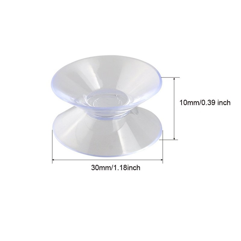 Honbay 20pcs 30mm Double Sided Suction Cups Sucker Pads for