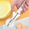 2 Packs Ice Cream Scoops Easy Trigger Non-Slip Grip Rust